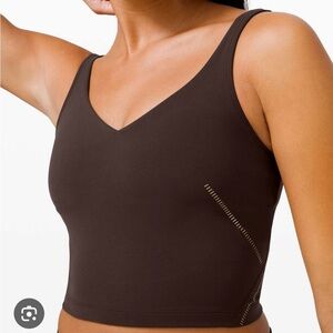 Brown lululemon align tank